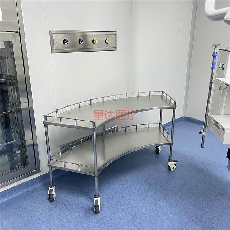 304不锈钢扇形器械车