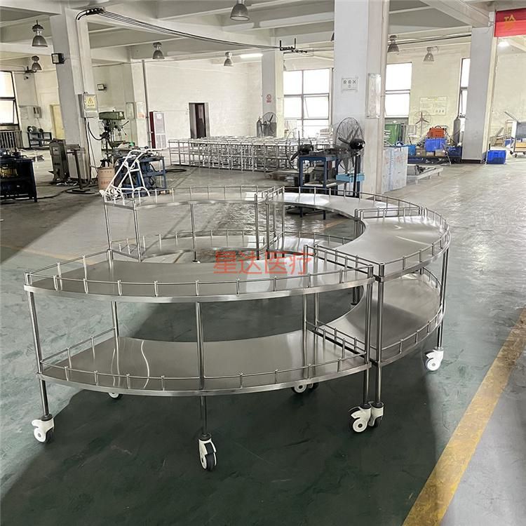 304不锈钢扇形器械车