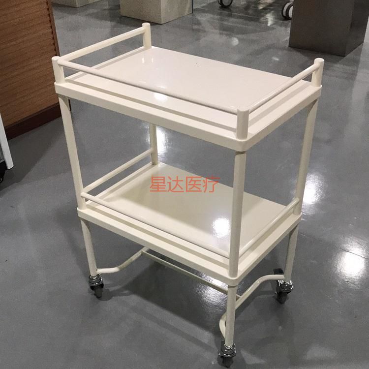 不锈钢彩喷双层器械车