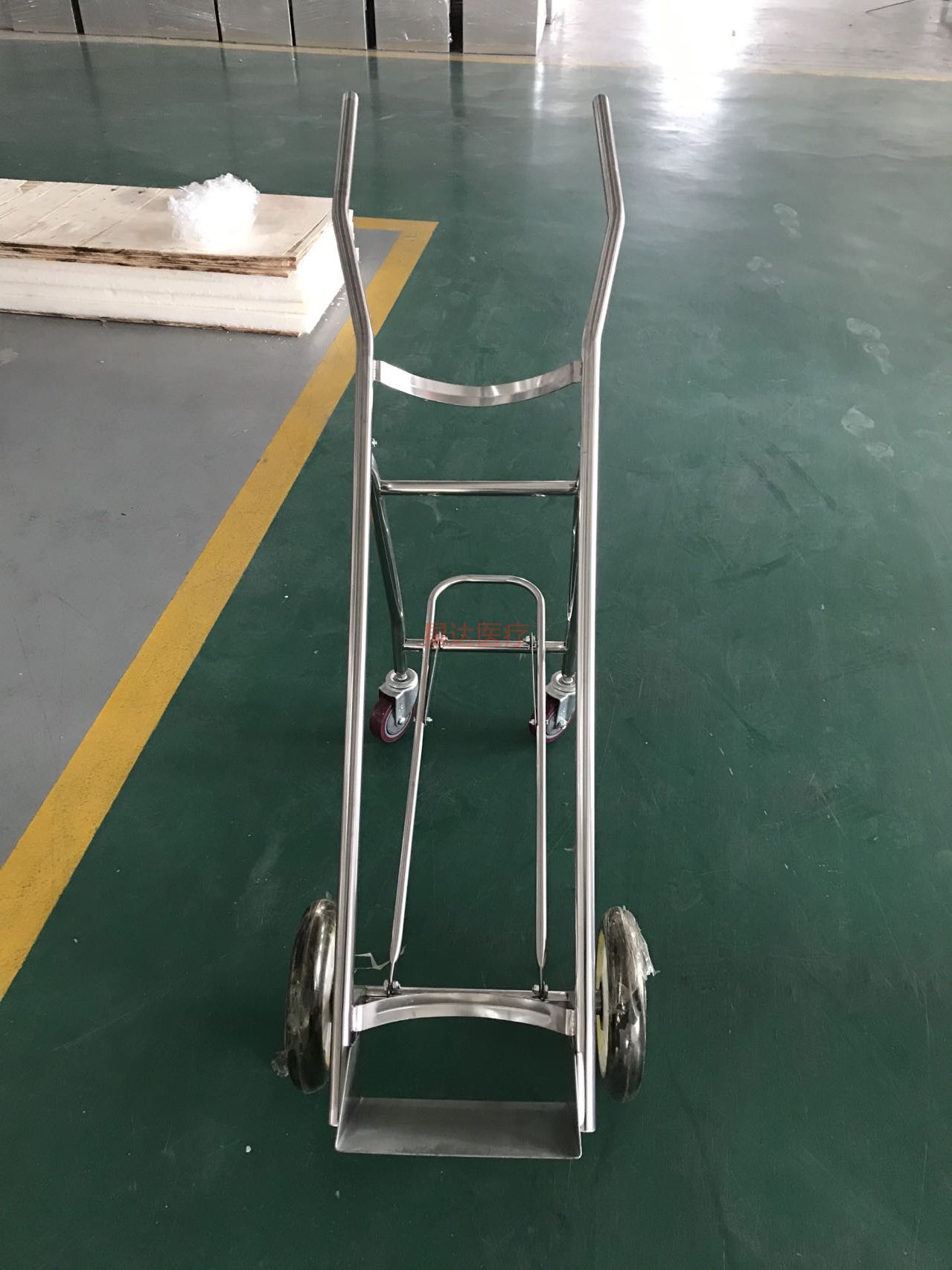 不锈钢40L氧气瓶推车